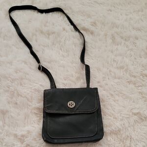 RELIC Black Vegan Leather Crossbody Bag EUC